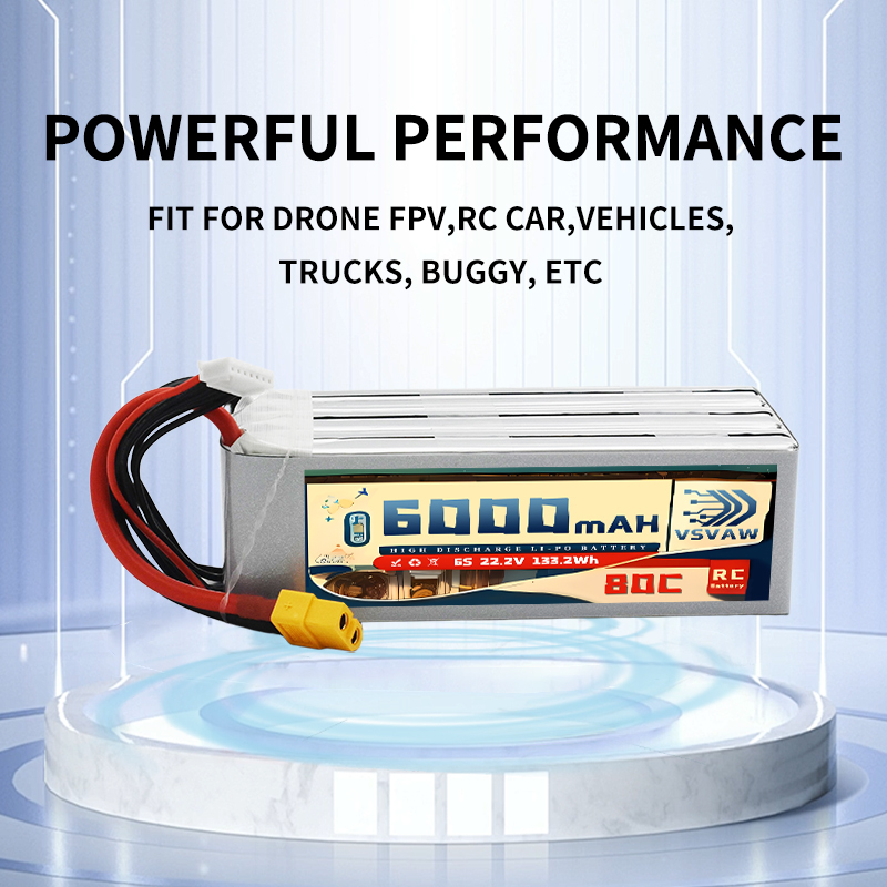 VSVAW 6S Lipo Battery 6000mAh  - 6S Lipo Battery 22.2V 5000Mah 评论和价格