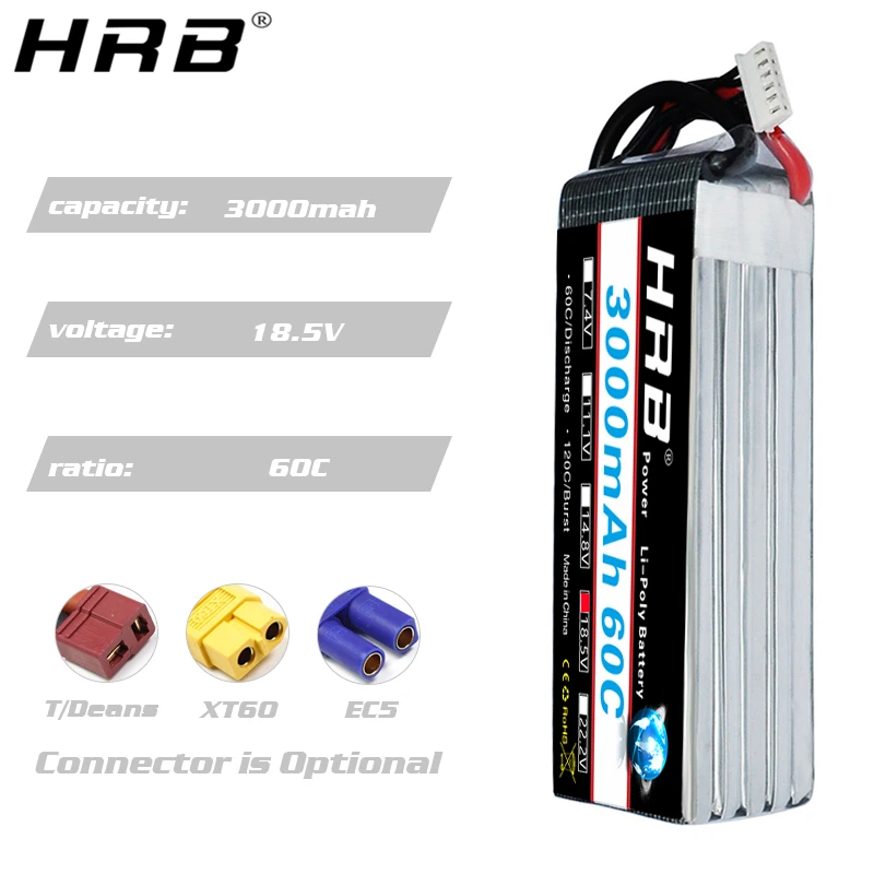 HRB lipo Battery 2S 3S 4S 6S 5 - 4S Lipo Battery 14.8V 6000Mah 评论和价格