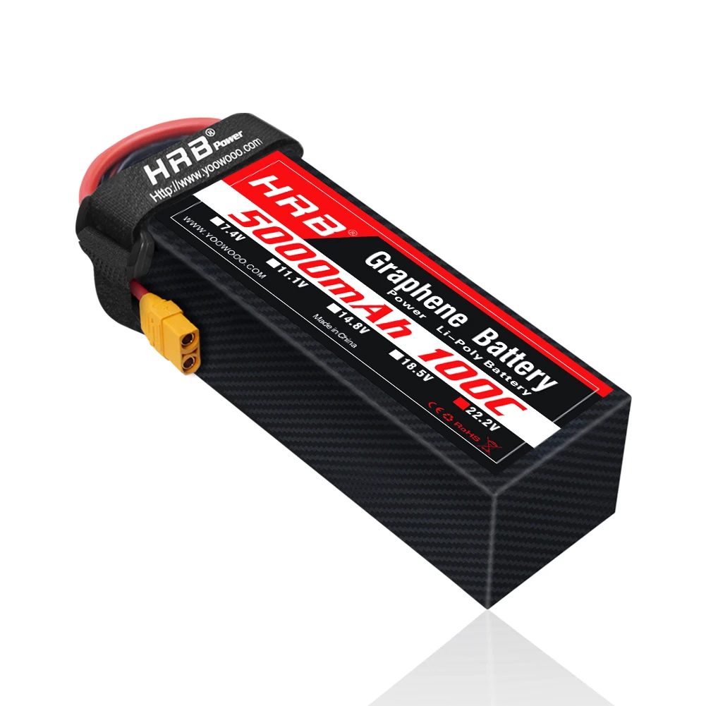 1PC HRB 22.2V Graphene Battery - 6S Lipo Battery 22.2V 5000Mah 评论和价格