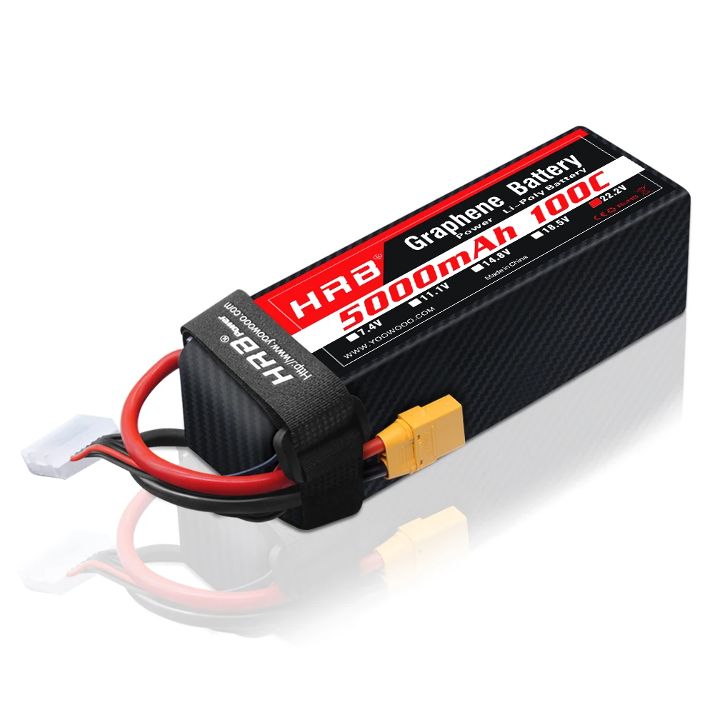 1PC HRB 22.2V Graphene Battery - 6S Lipo Battery 22.2V 5000Mah 评论和价格